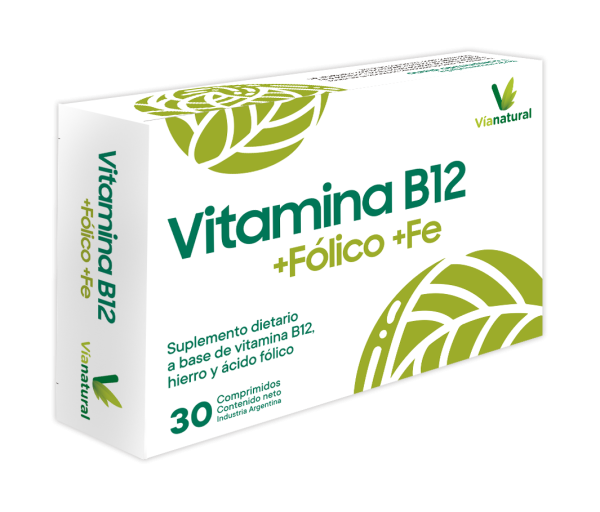 VITAMINA B12 X 30 COMP - VIA NATURAL