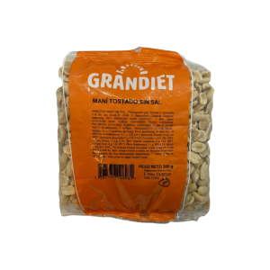 MANI TOSTADO SIN SAL 300GR - GRANDIET