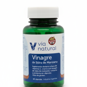 VINAGRE SD DE MANZANA+VIT C+ CURCUMA X 60 VIA NATURAL