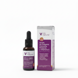 ACEITE DE OREGANO Y CURCUMA VIA NATURAL X 30CC